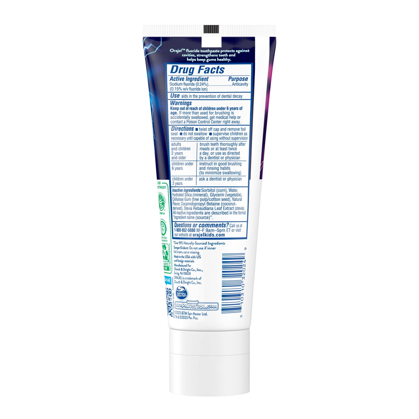 Orajel Kids Paw Patrol Anticavity Fluoride Toothpaste