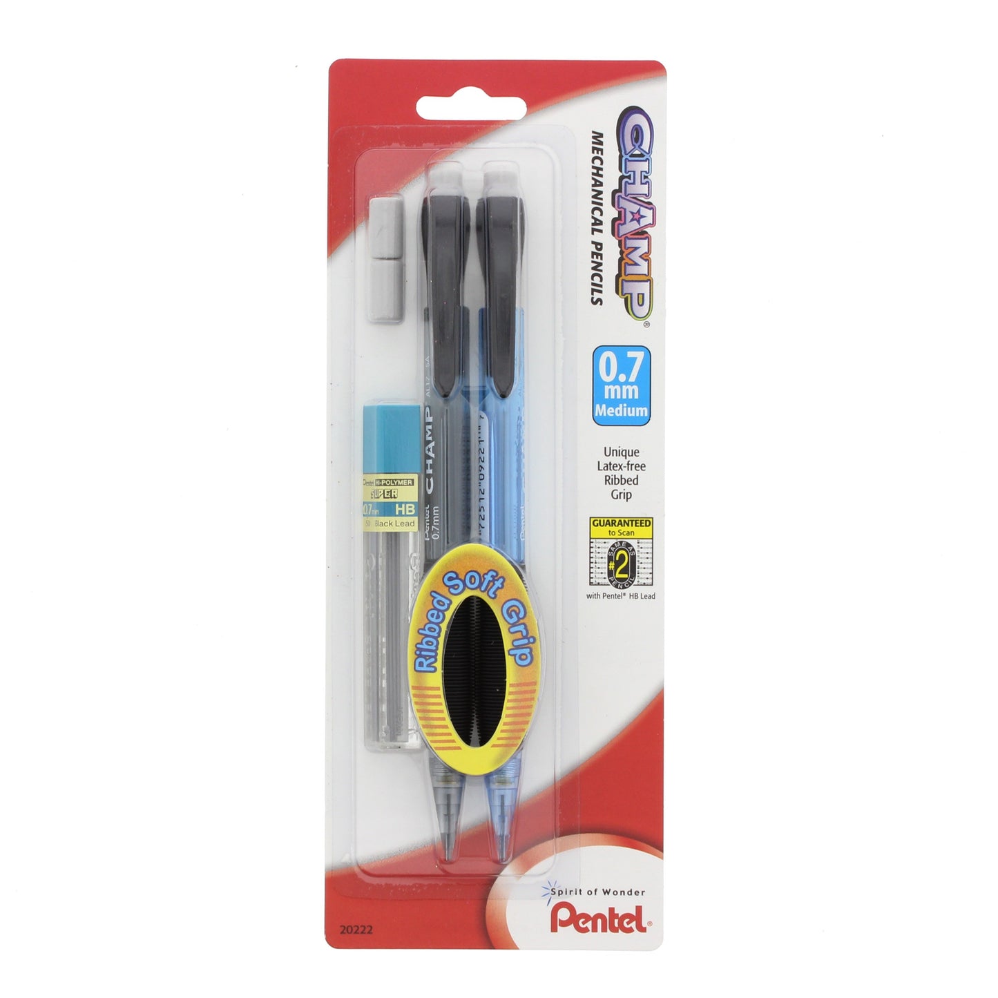 Pentel Champ 0.7mm Mechanical Pencils, Assorted