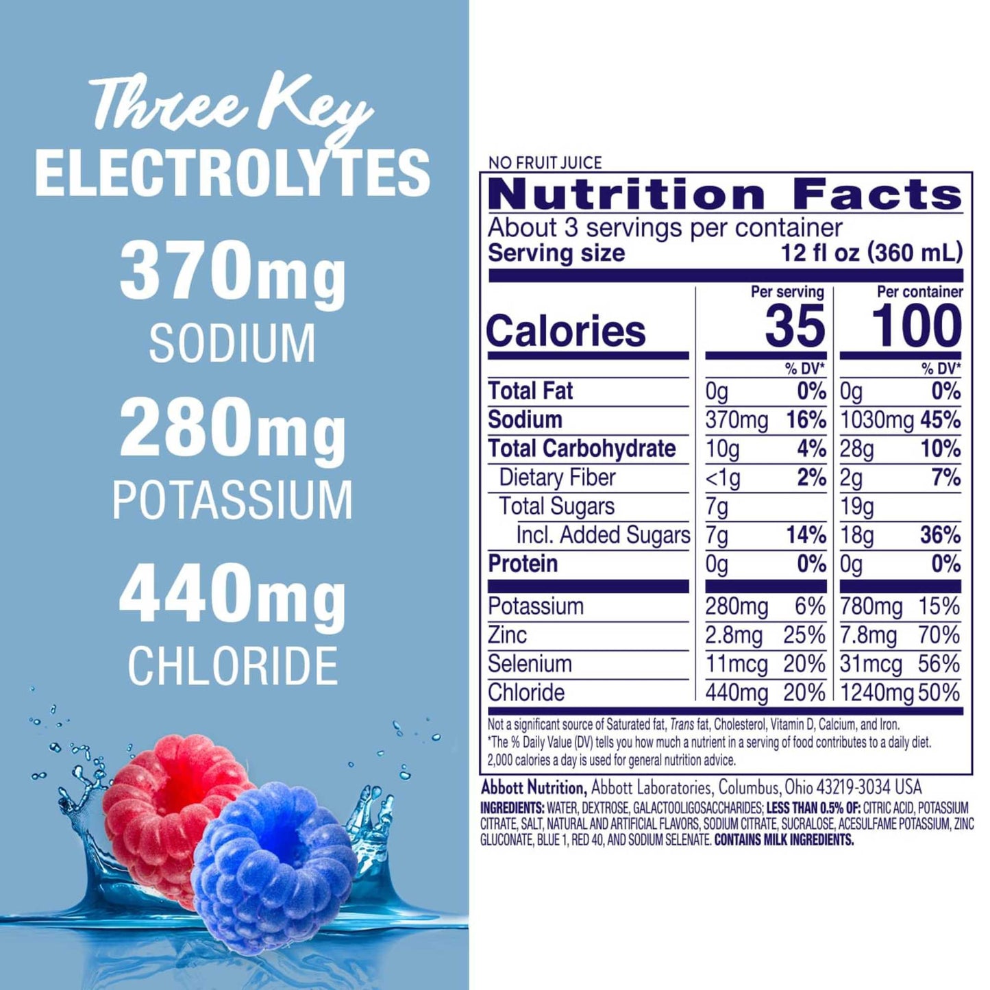 Pedialyte AdvancedCare Electrolyte Solution - Blue Raspberry
