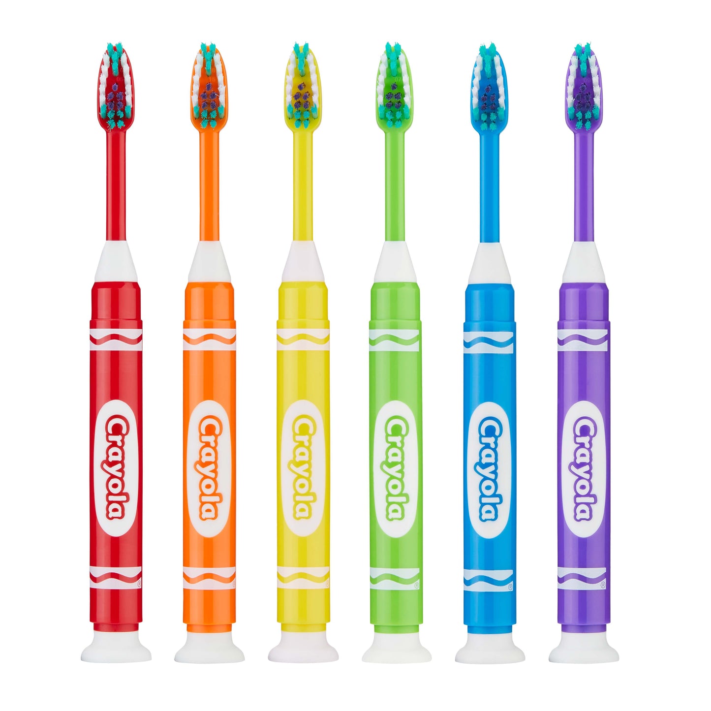 GUM Crayola Soft Toothbrushes Value Pack, Assorted Colors