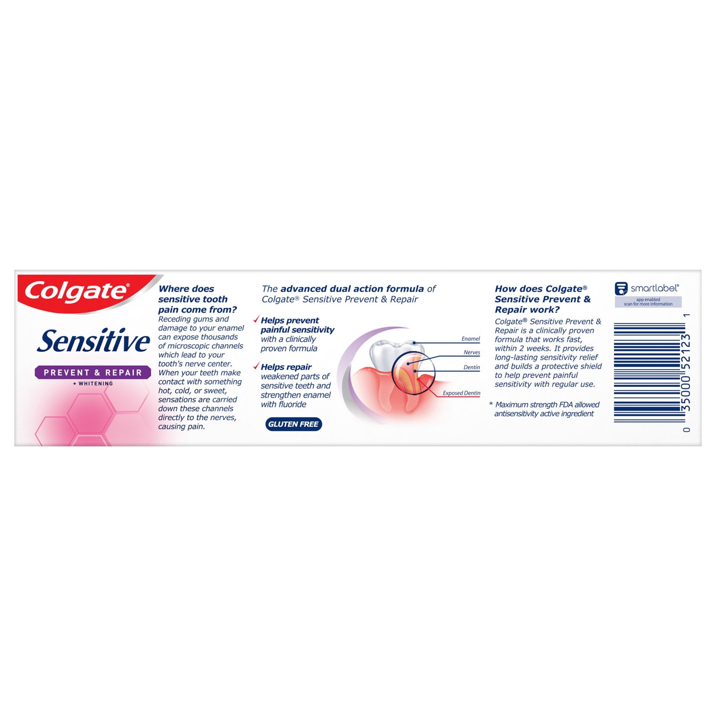 Colgate Sensitive Prevent & Repair Anticavity Toothpaste - Gentle Mint