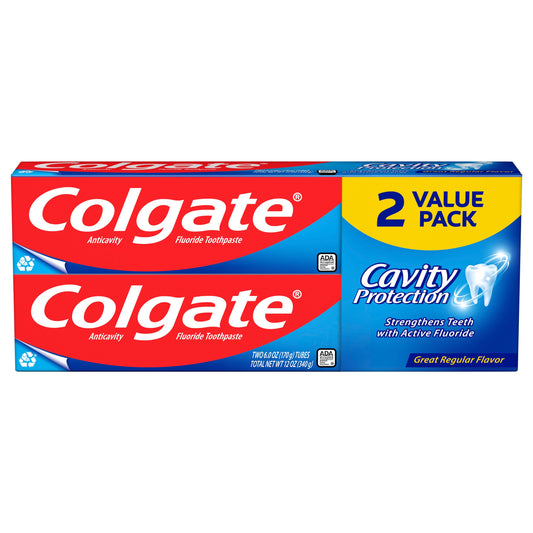 Colgate Cavity Protection Anticavity Toothpaste, 2 Pk