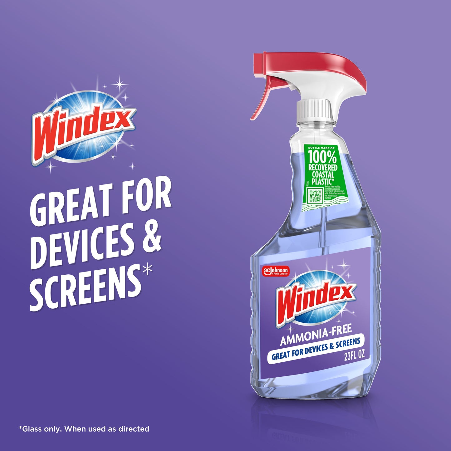 Windex Ammonia-Free Glass & Window Cleaner - Crystal Rain Scent