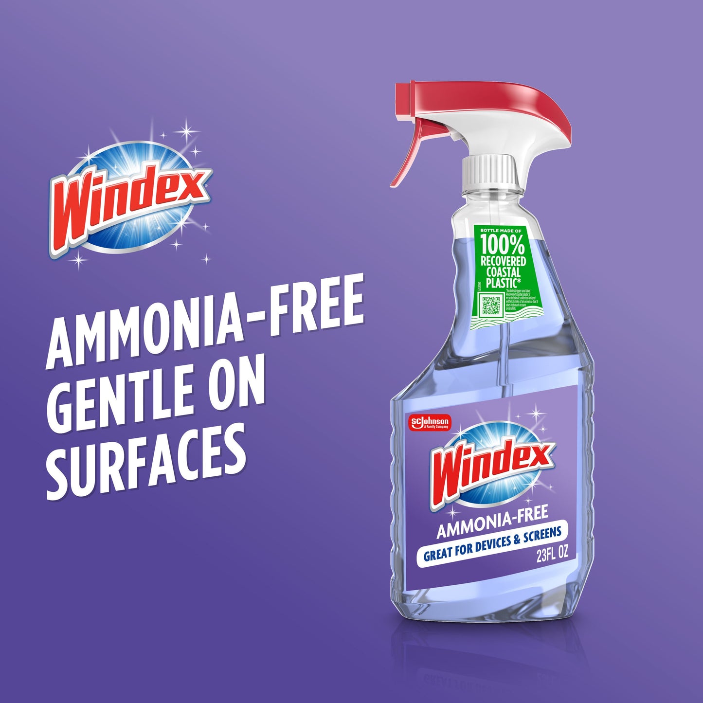 Windex Ammonia-Free Glass & Window Cleaner - Crystal Rain Scent