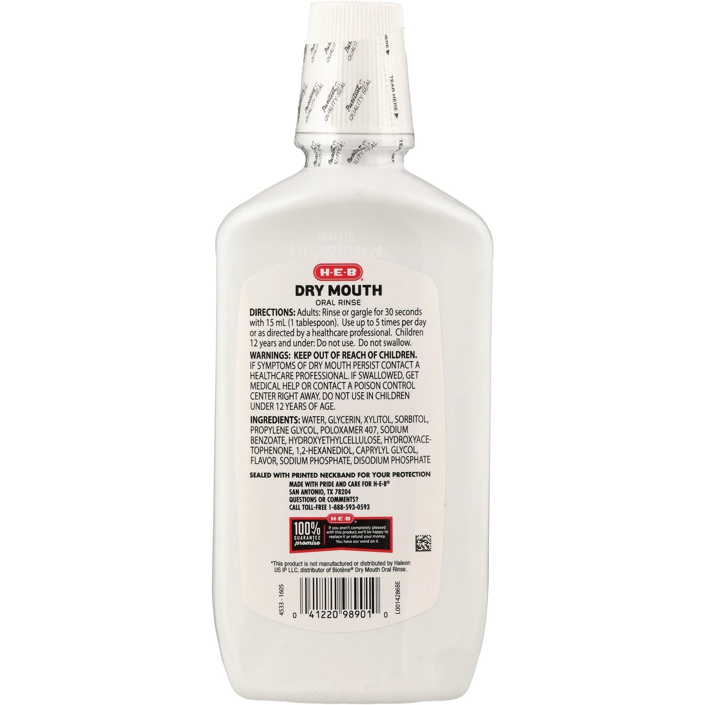 H-E-B Dry Mouth Oral Rinse - Mint