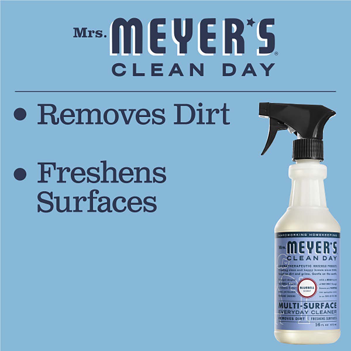 Mrs. Meyer's Clean Day Bluebell Scent Multi-Surface Everyday Cleaner Spray