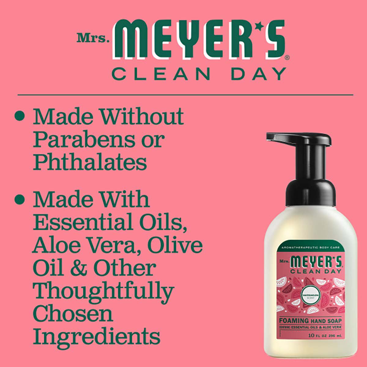 Mrs. Meyer's Clean Day Watermelon Foaming Hand Soap