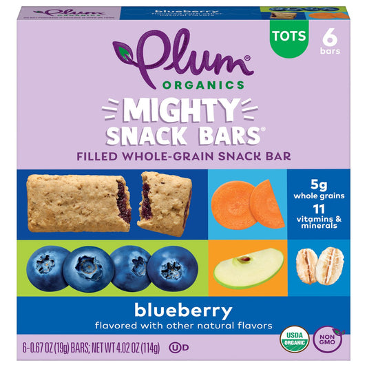 Plum Organics Mighty Snack Bars - Blueberry