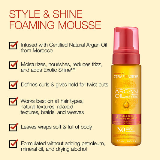 Creme of Nature Argan Oil Foaming Foaming Mousse