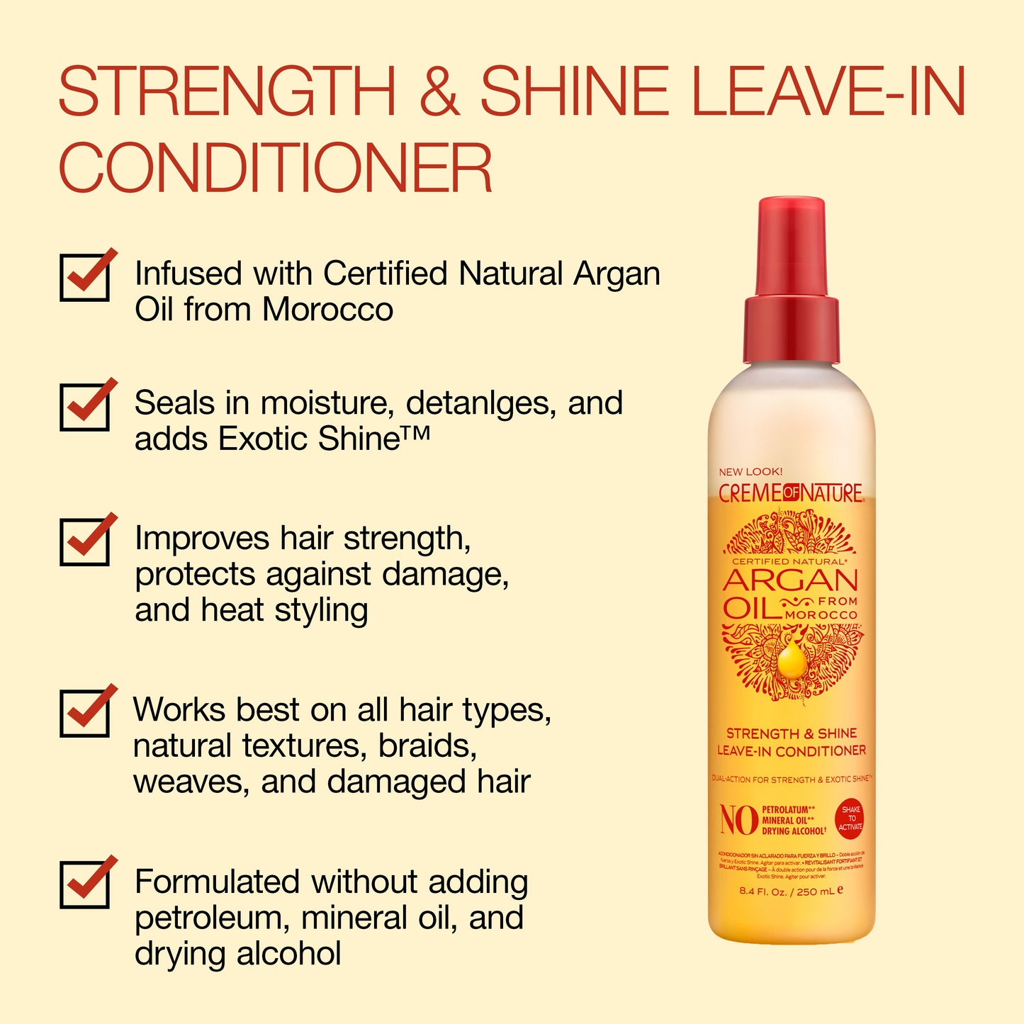 Creme of Nature Argan Oil Strength & Shine Leave-In Conditioner