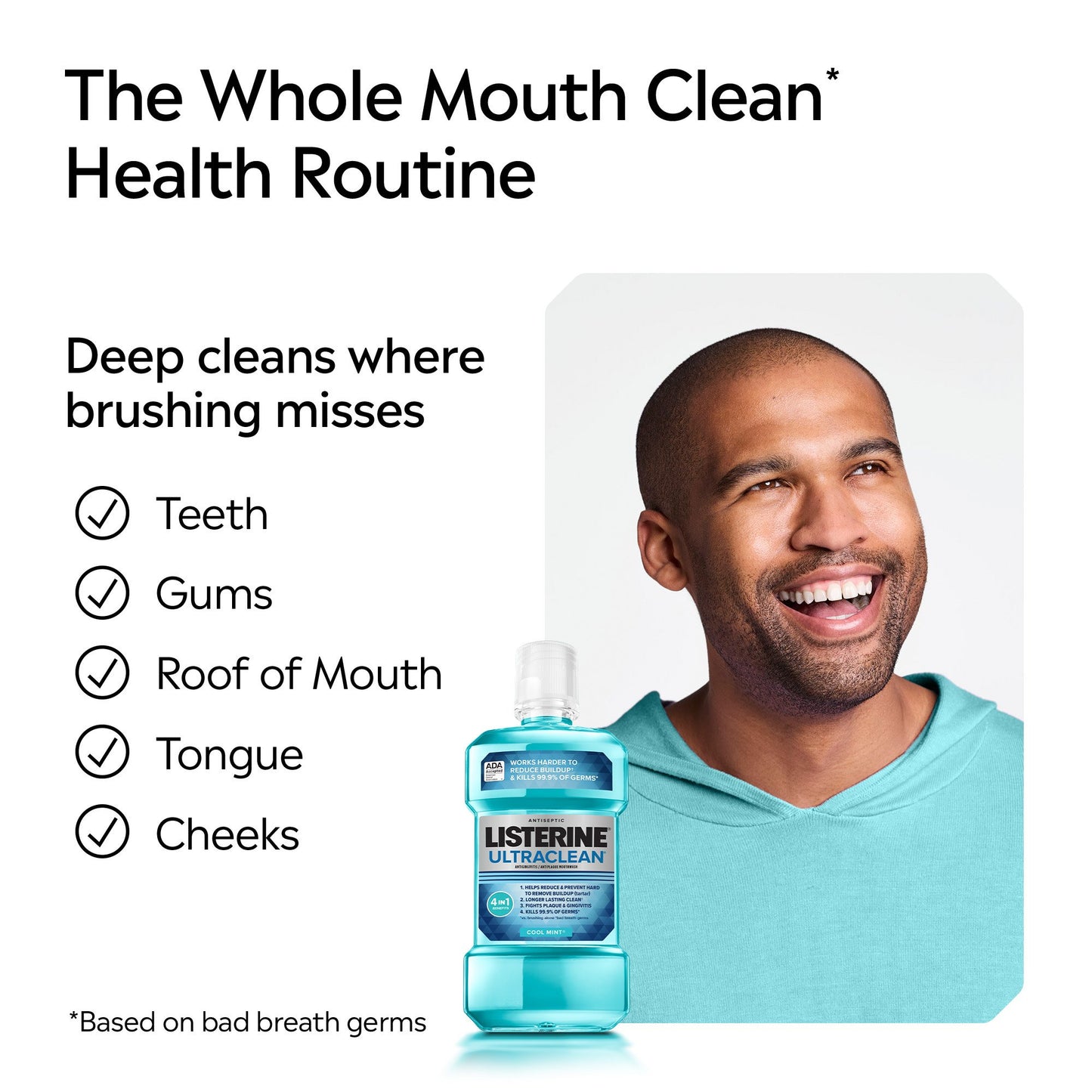 Listerine Ultraclean Antiseptic Mouthwash - Cool Mint