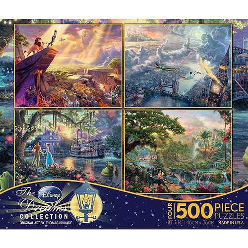Ceaco Thomas Kinkade Disney Dreams Multipack Puzzles, 4 Pk