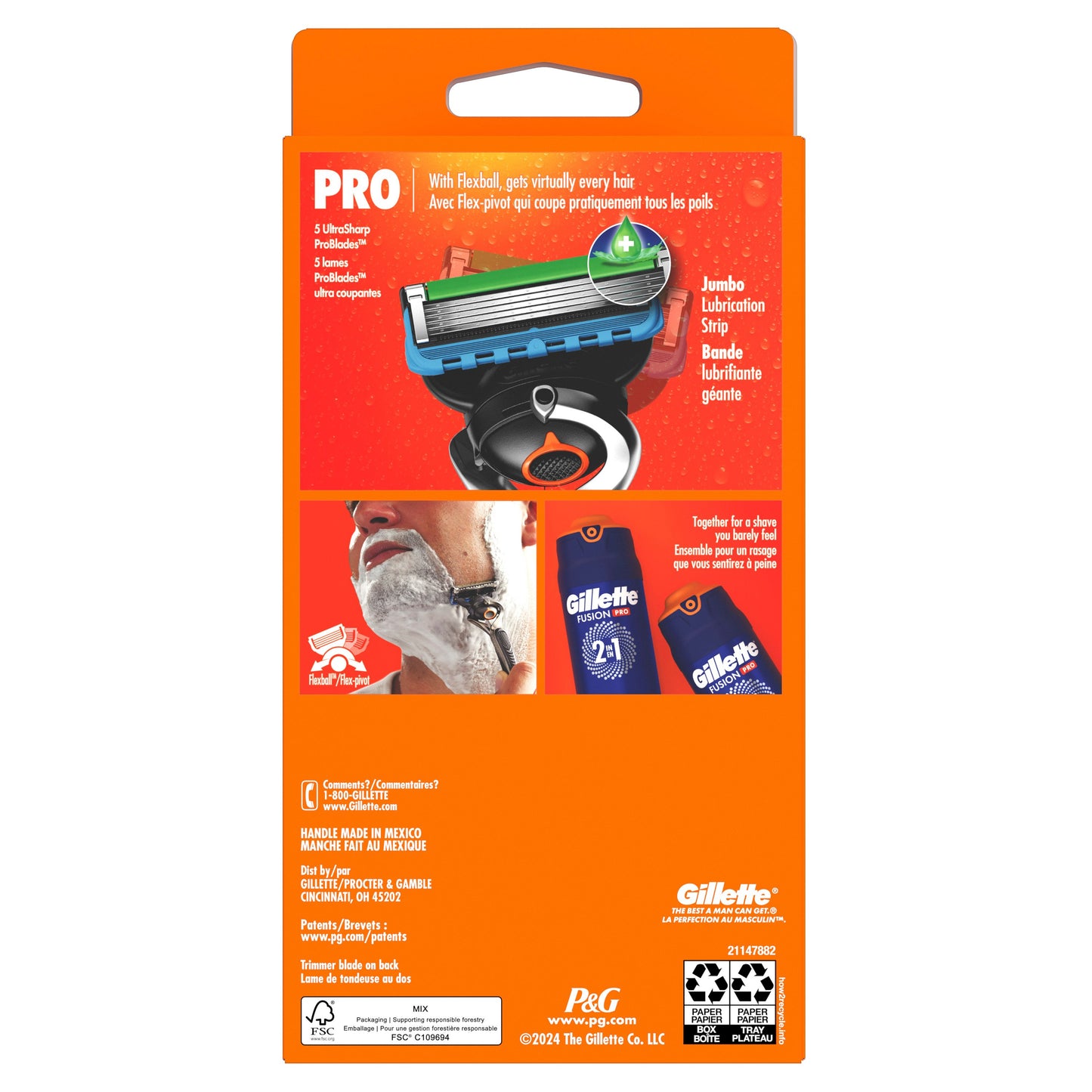 Gillette ProGlide Razor + 2 Blade Refills