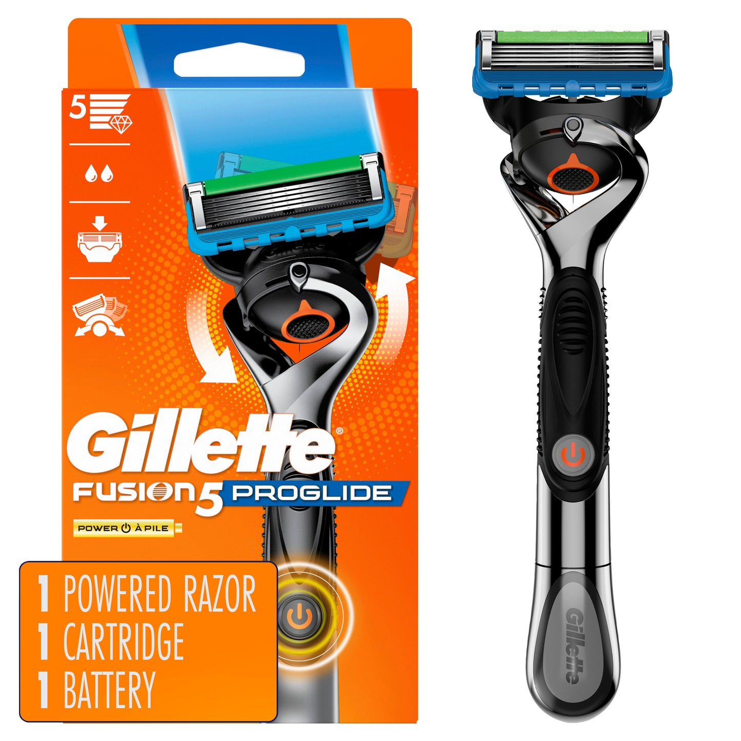 Gillette ProGlide Power Razor + 1 Blade Refill