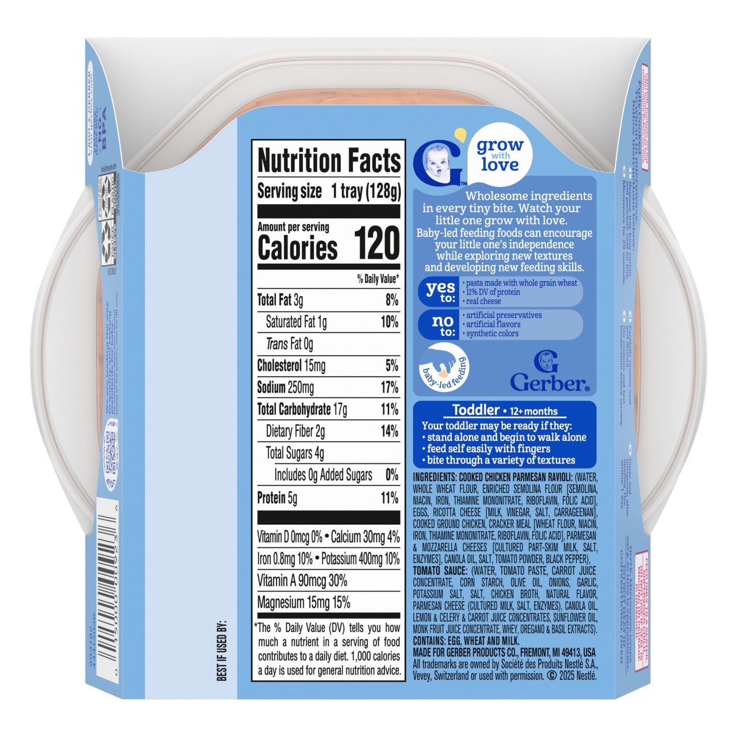 Gerber Mealtime for Toddle Pick-Ups - Chicken & Parmesan Ravioli