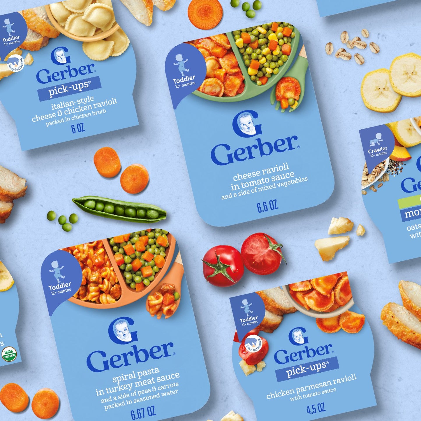Gerber Mealtime for Toddle Pick-Ups - Chicken & Parmesan Ravioli