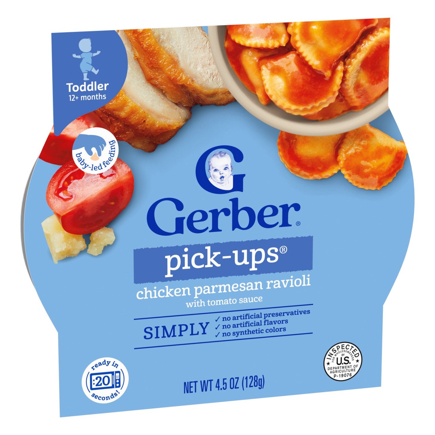 Gerber Mealtime for Toddle Pick-Ups - Chicken & Parmesan Ravioli