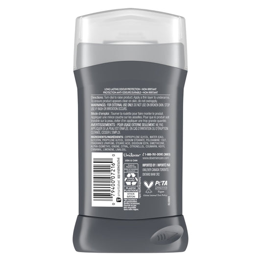 Dove Men+Care 72 Hr Antiperspirant Solid Deodorant - Clean Comfort, 2 pk