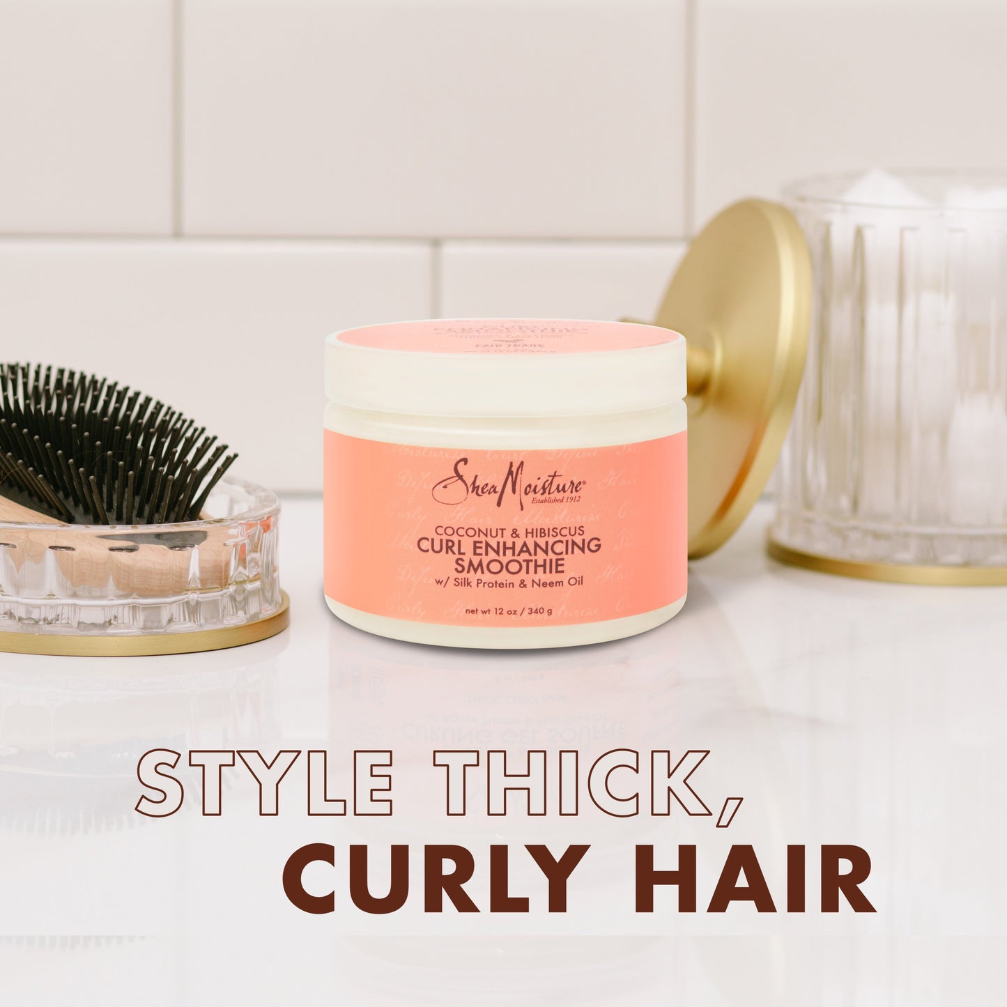SheaMoisture Smoothie Curl Enhancing Cream - Coconut and Hibiscus