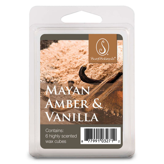 ScentSationals Mayan Amber & Vanilla Scented Wax Melt Cubes