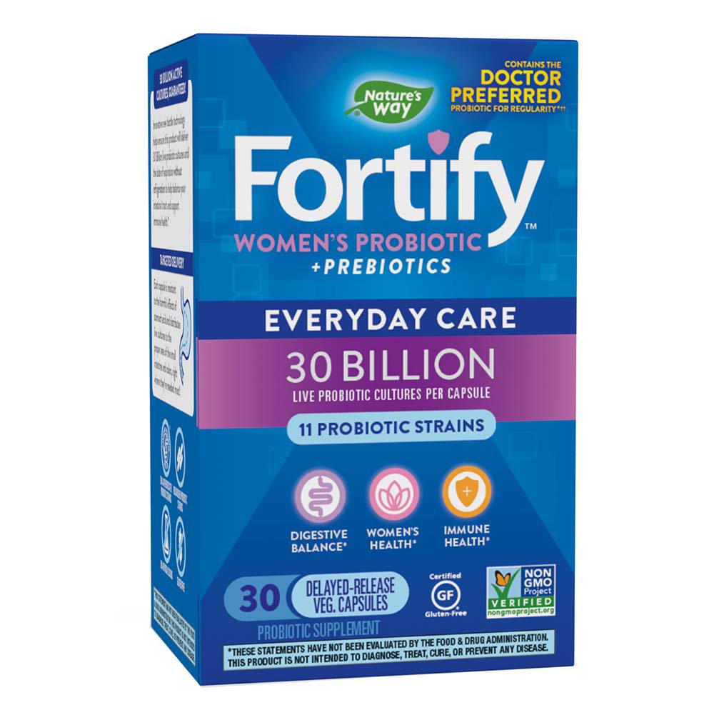 Nature's Way Fortify Women's 30 Billion Probiotic + Prebiotics Capsules