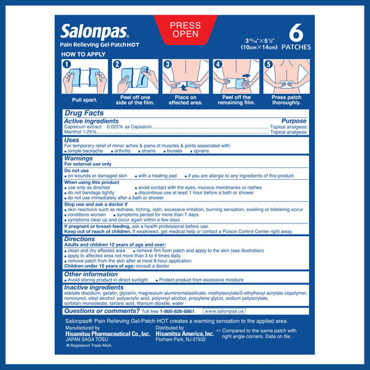 Salonpas Hot Gel Patch