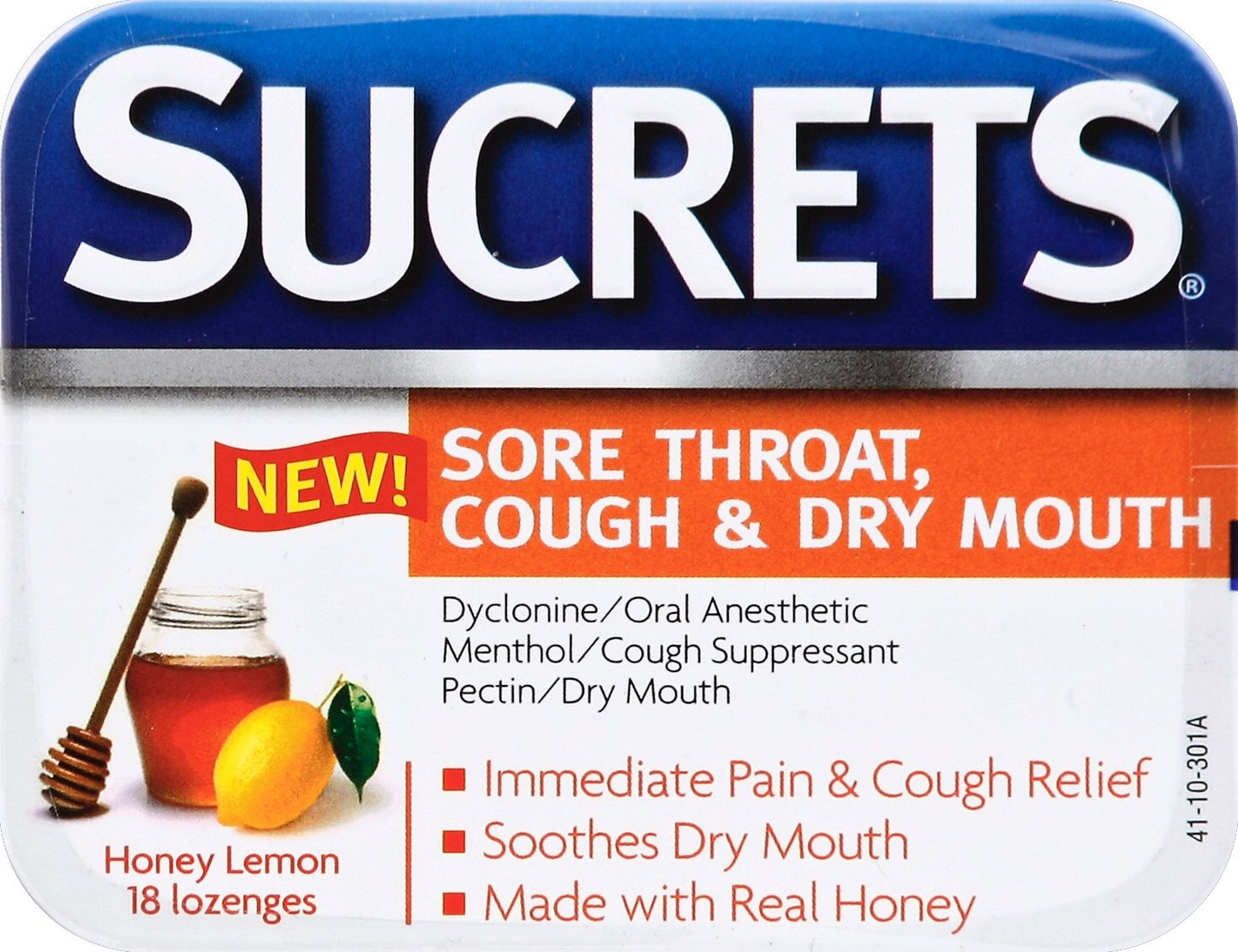 Sucrets Lozenges Honey Lemon