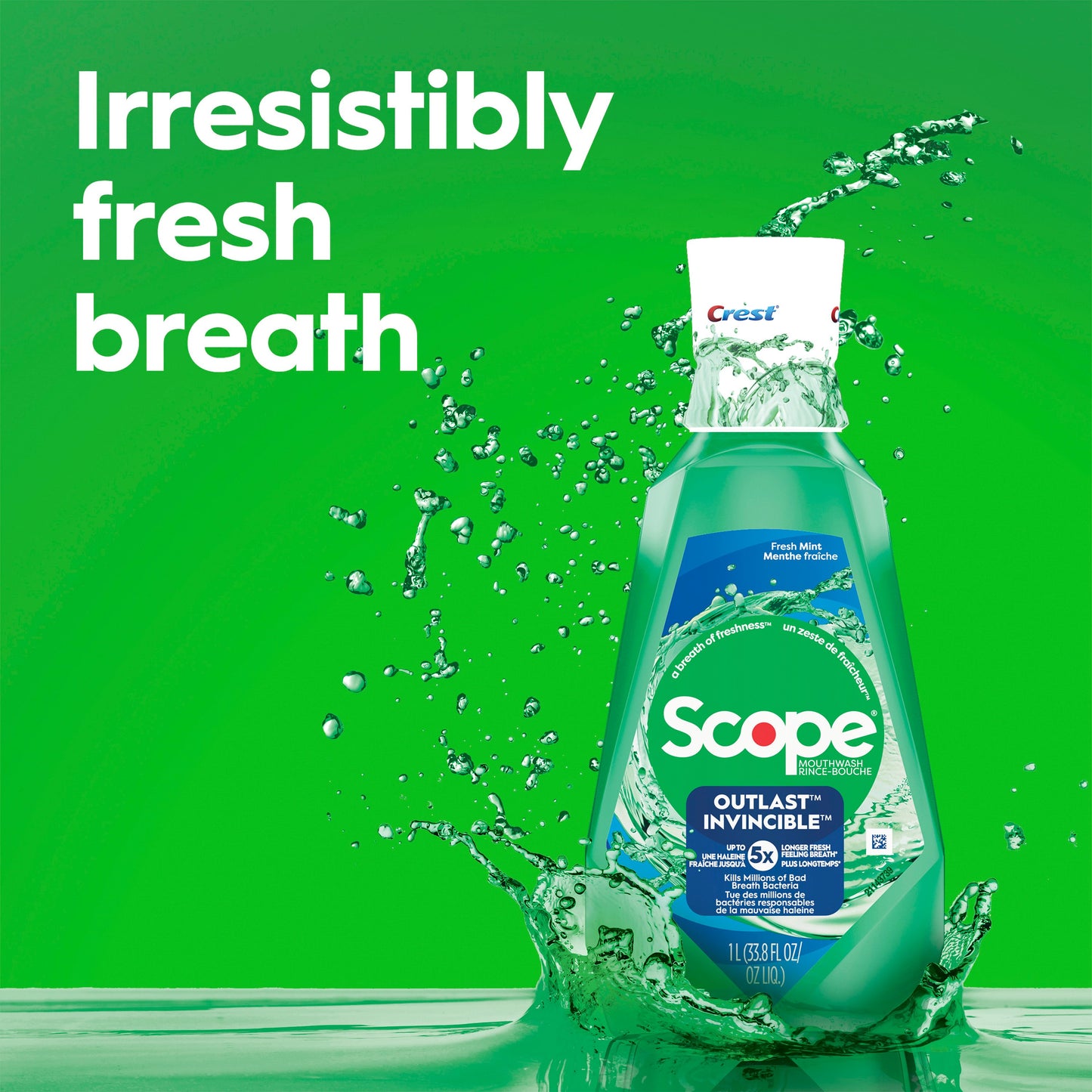 Crest Scope Outlast Long Lasting Mouthwash Mint