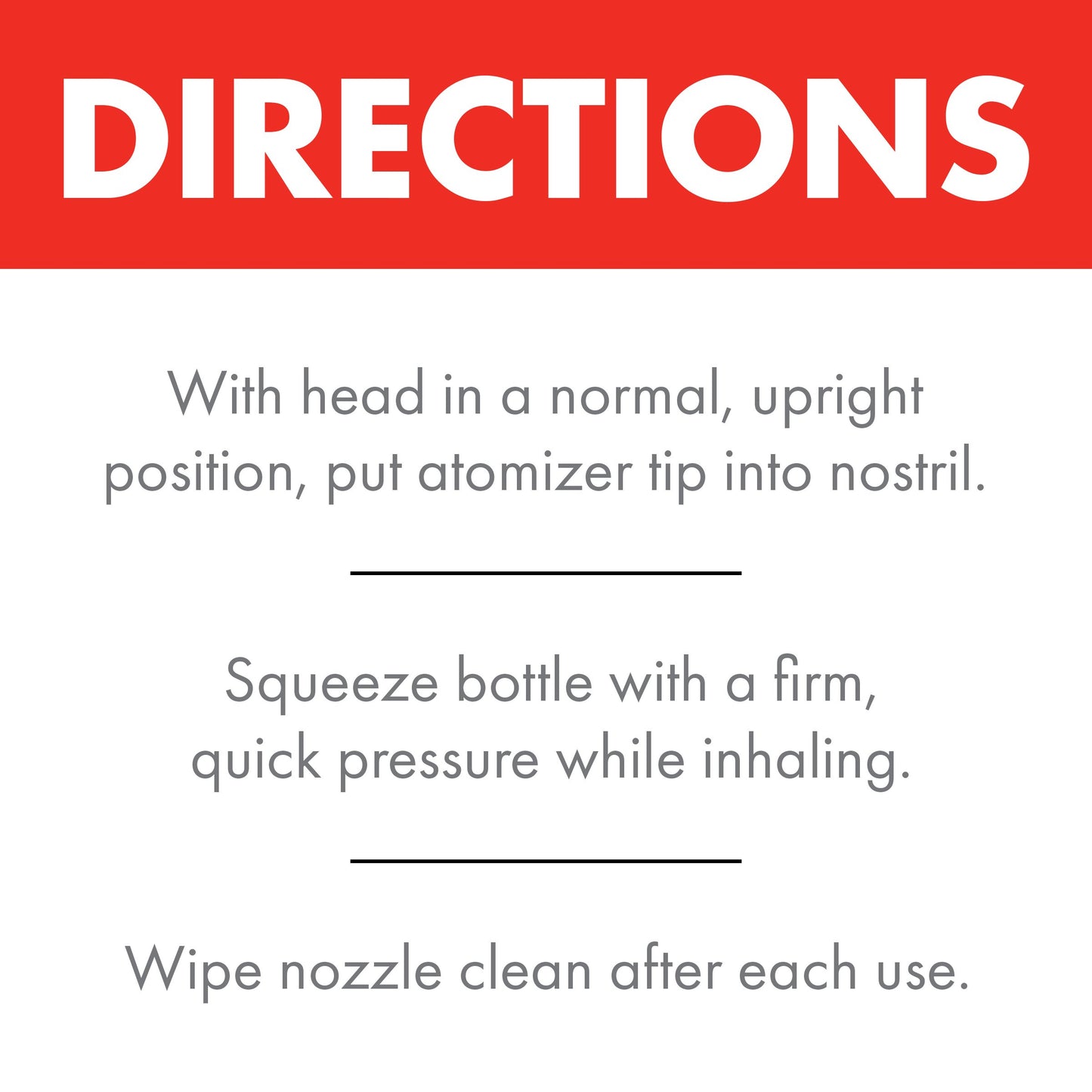 4Way Fast Acting Nasal Spray for Sinus Congestion Relief