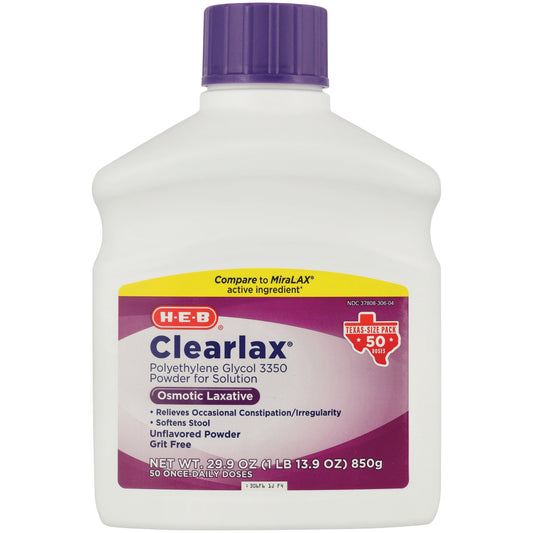 H-E-B Clearlax Powder Laxative - Texas-Size Pack