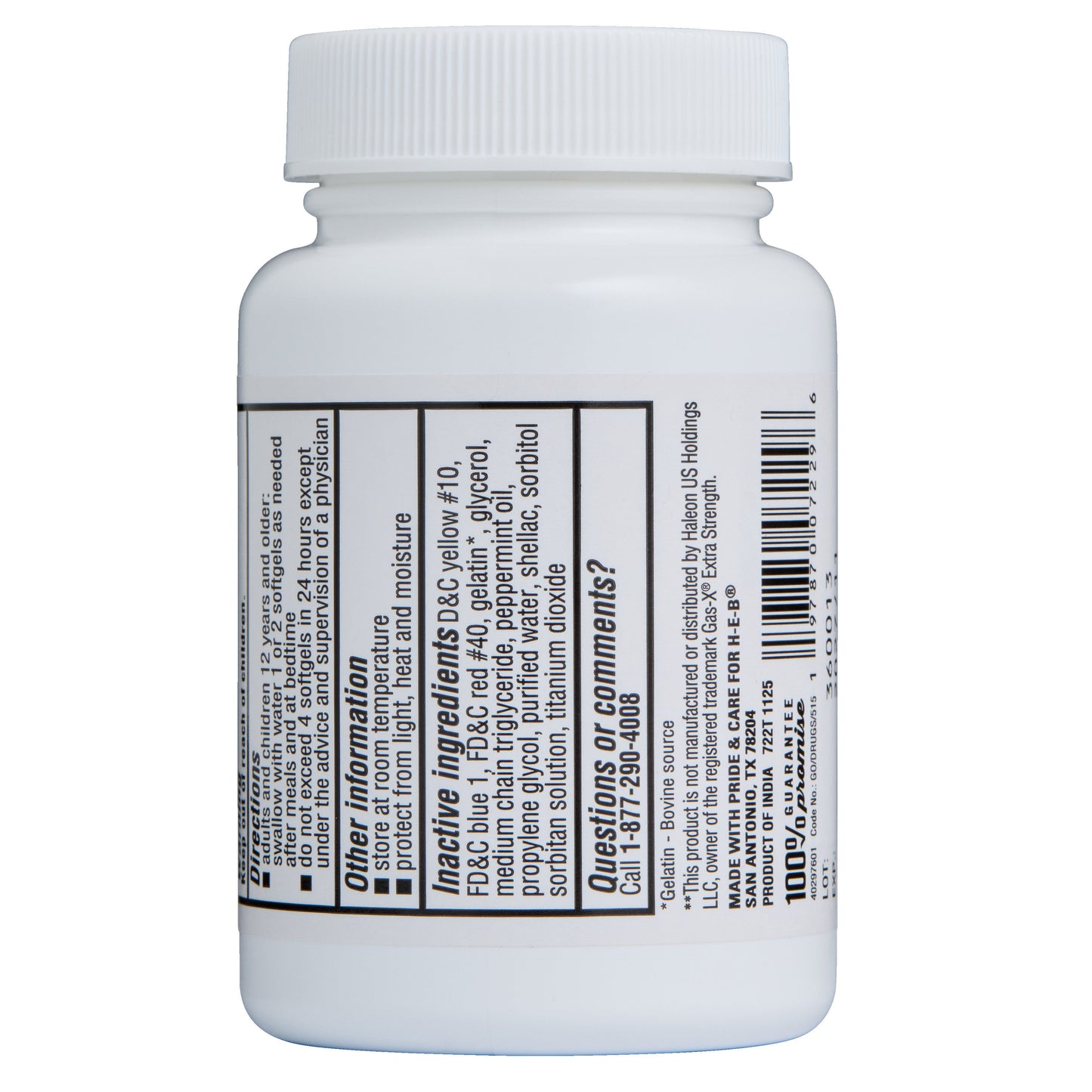 H-E-B Gas Relief Extra Strength Softgels