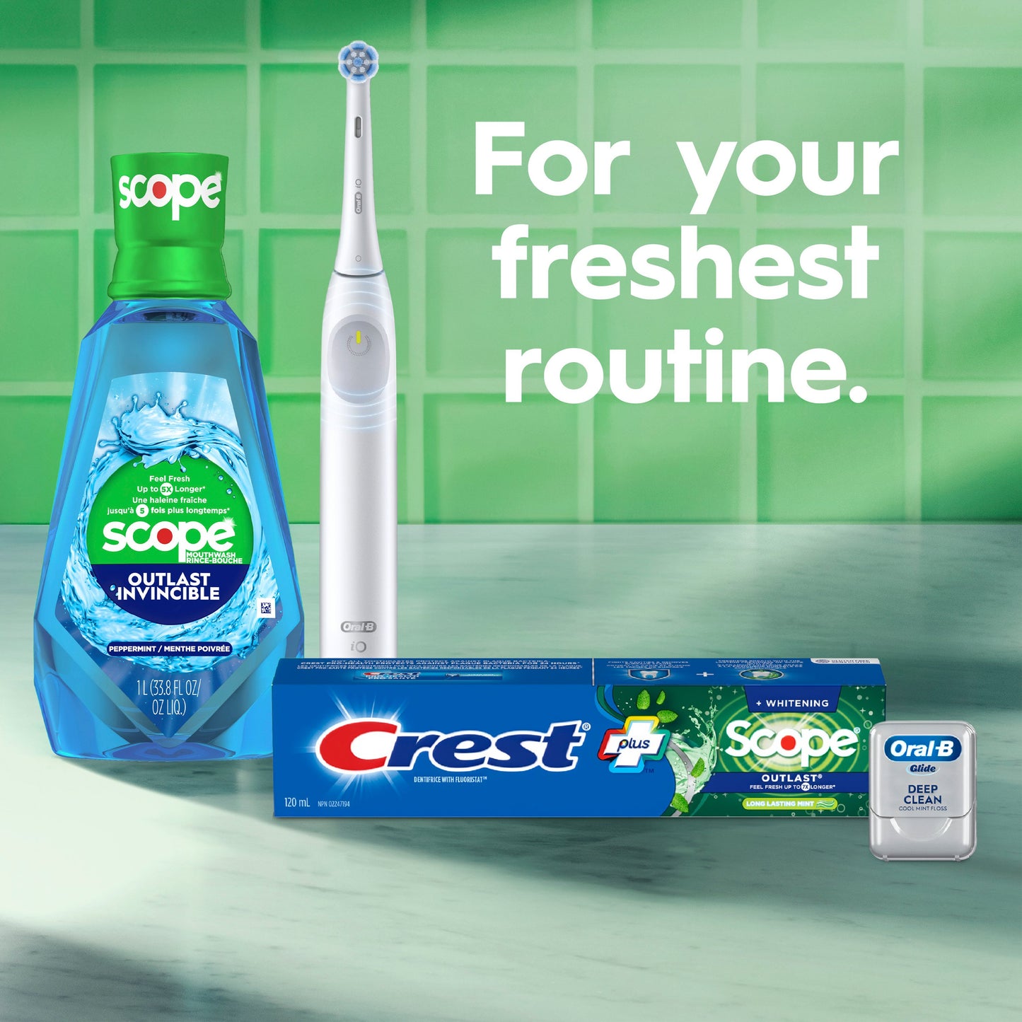Crest Scope Outlast Mouthwash - Cool Peppermint