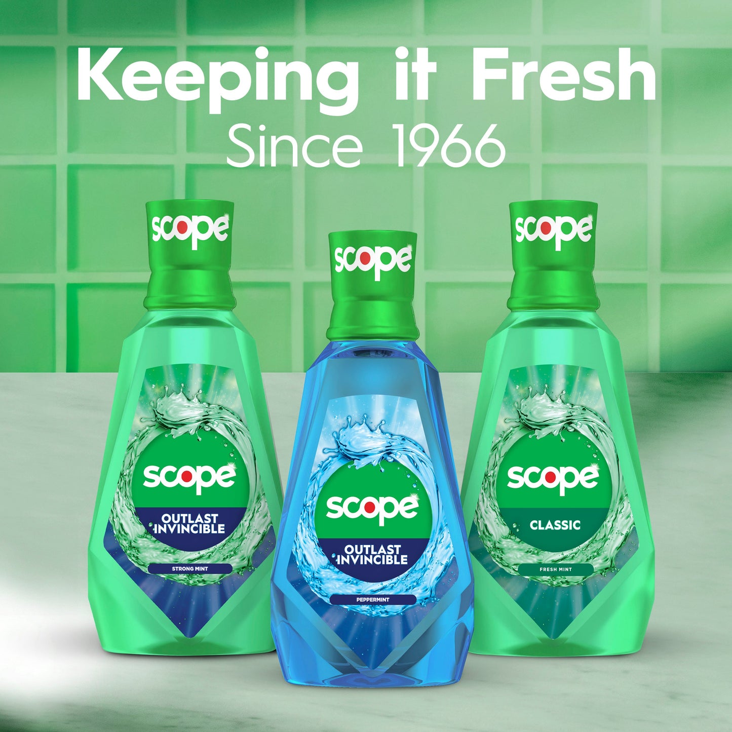 Crest Scope Outlast Mouthwash - Cool Peppermint