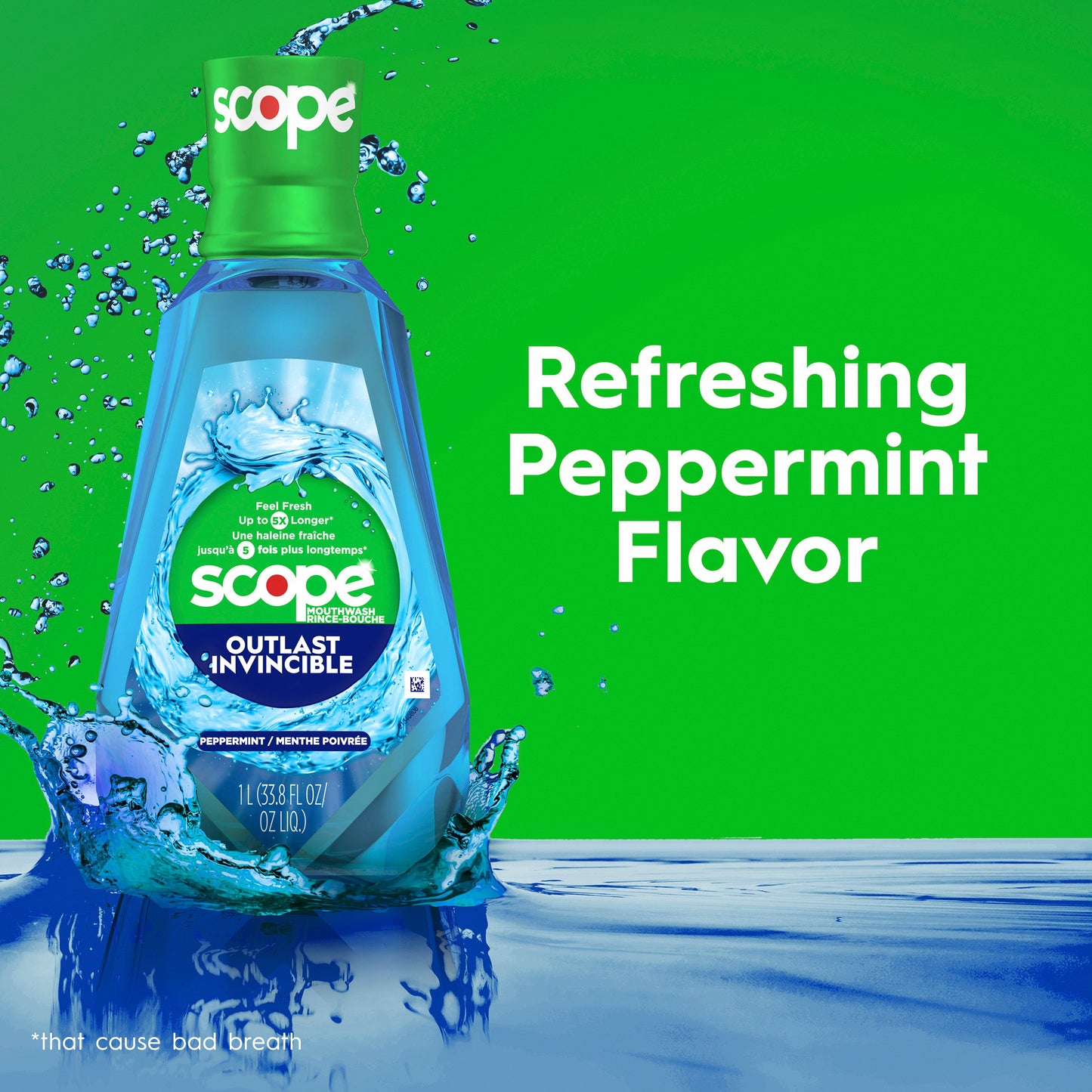 Crest Scope Outlast Mouthwash - Cool Peppermint