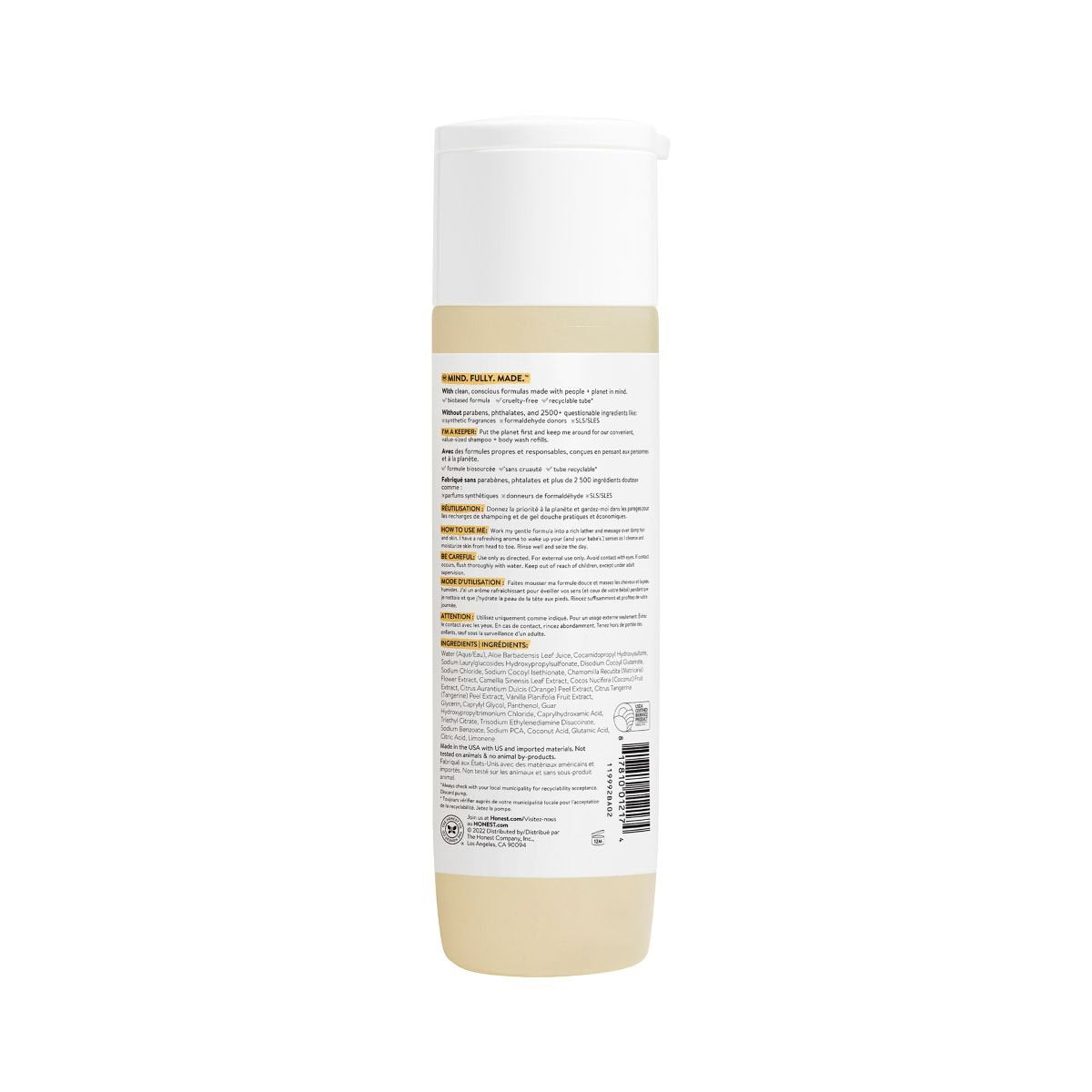 The Honest Company Refresh Shampoo And Body Wash - Citrus Vanilla