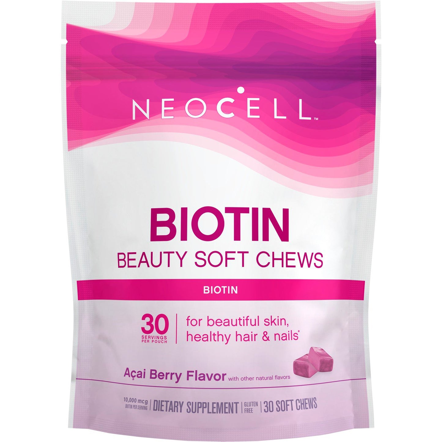 NeoCell Biotin Beauty Soft Chews - Açai Berry