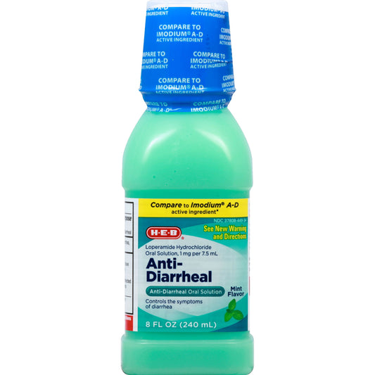 H-E-B Anti-Diarrheal Mint Oral Suspension