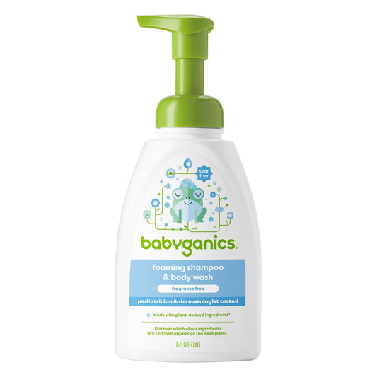 Babyganics Foaming Shampoo & Body Wash - Fragrance Free
