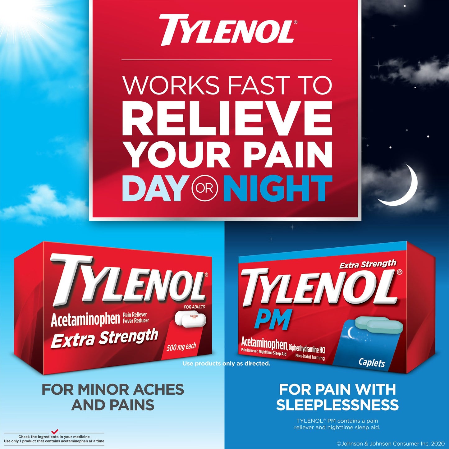 Tylenol PM Extra Strength Pain Relief & Sleep Aid Caplets