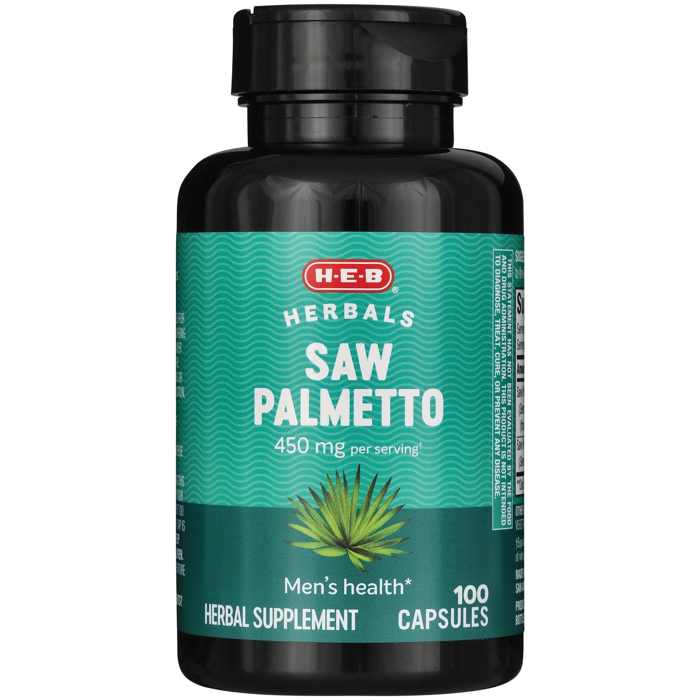 H-E-B Herbals Saw Palmetto 450 mg Capsules