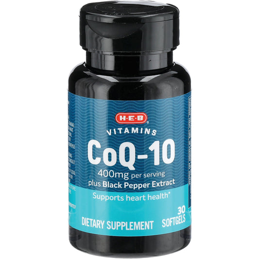 H-E-B Vitamins Co Q-10 Max Strength 400 mg Softgels