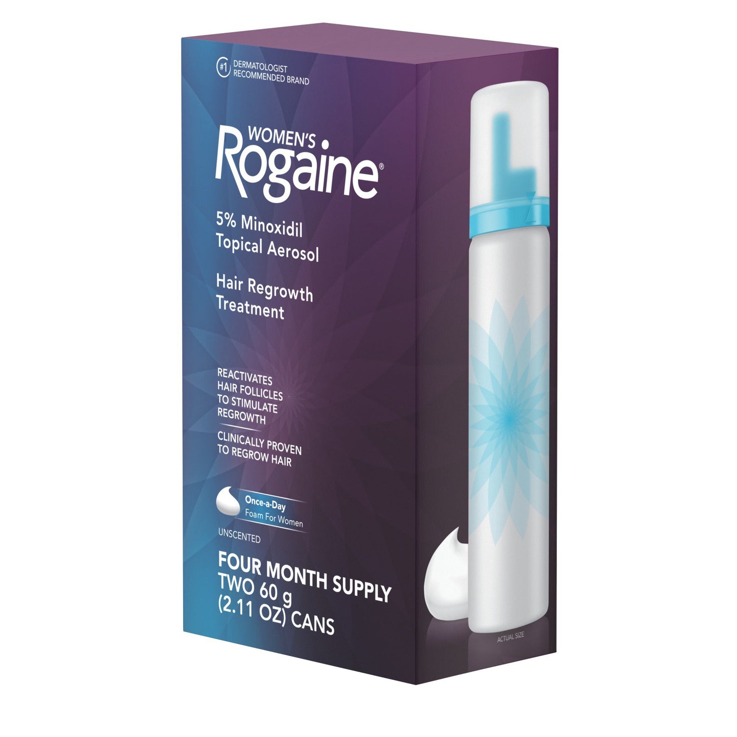 Rogaine Women's 5% Minoxidil Foam for Hair Regrowth