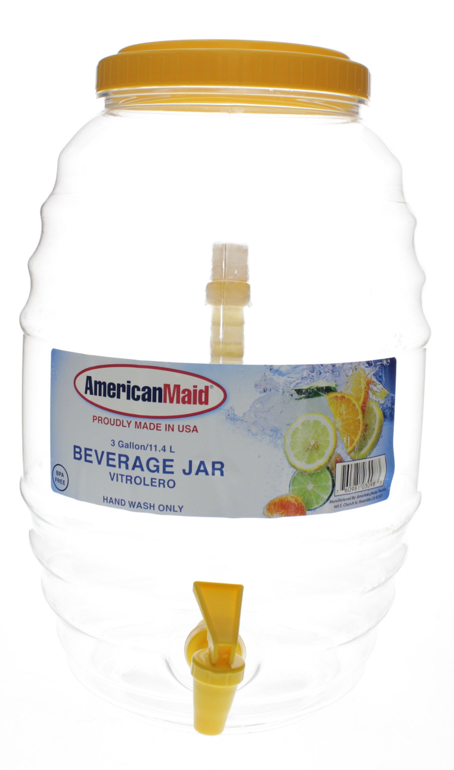 American Maid Plastic Beverage Jar with Spigot, Assorted