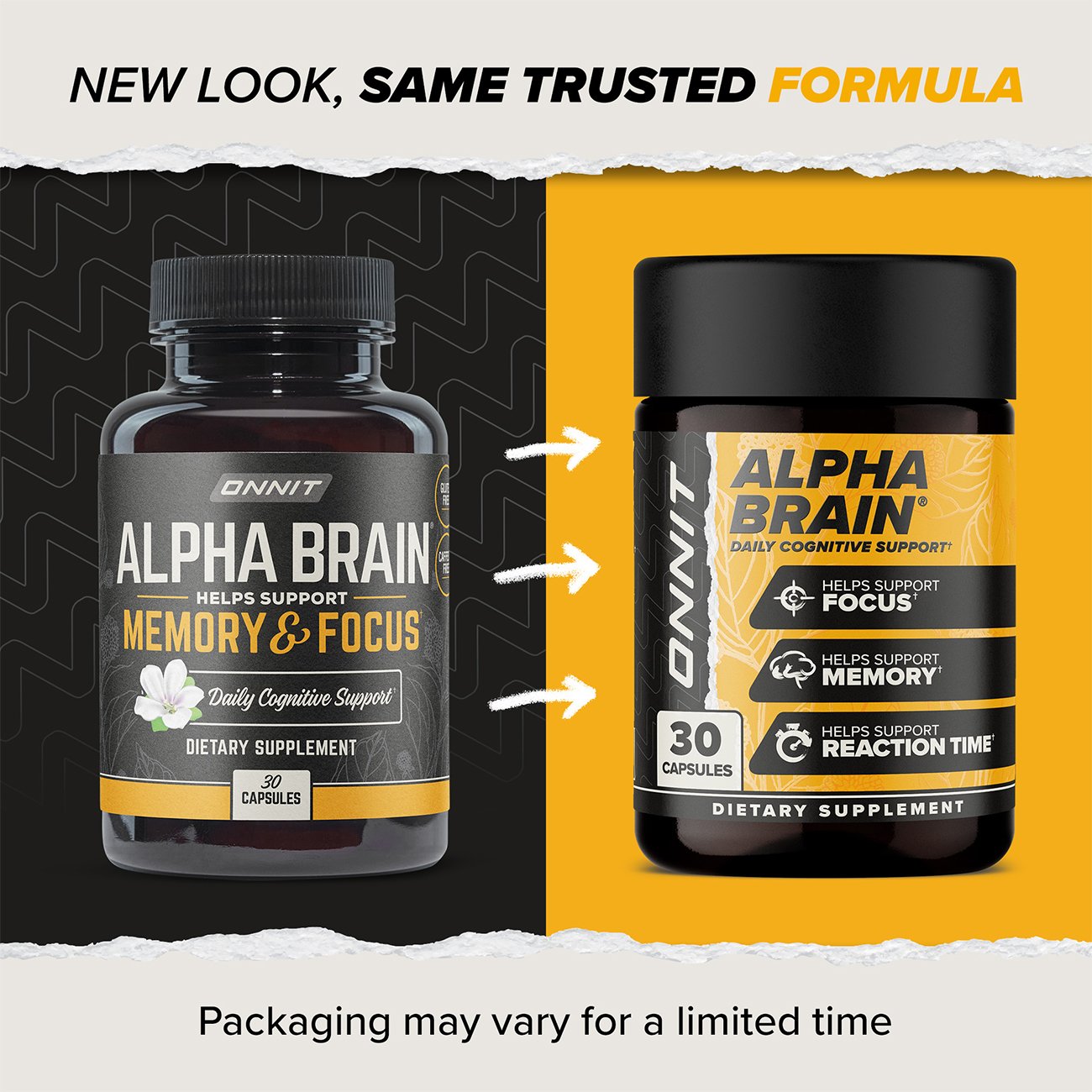 Onnit Alpha Brain Daily Cognitive Support Capsules