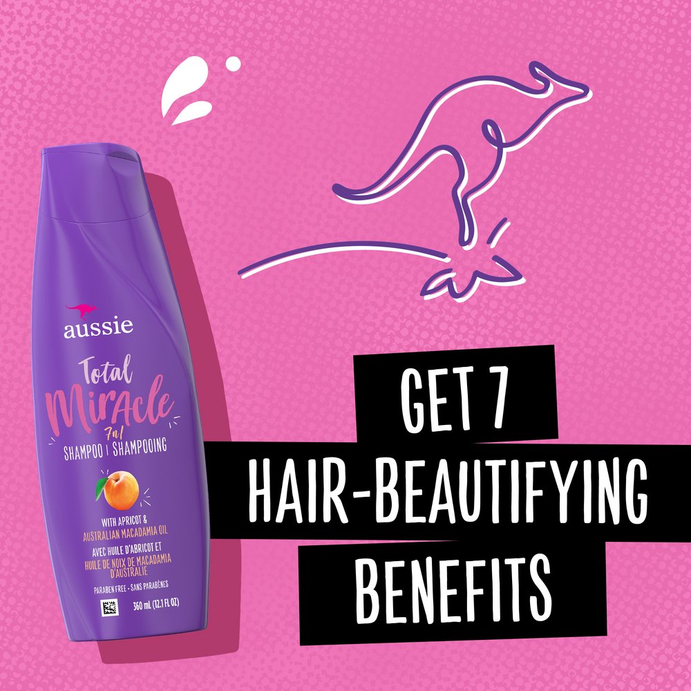 Aussie 7 in 1 Total Miracle Shampoo - Apricot & Macadamia Oil