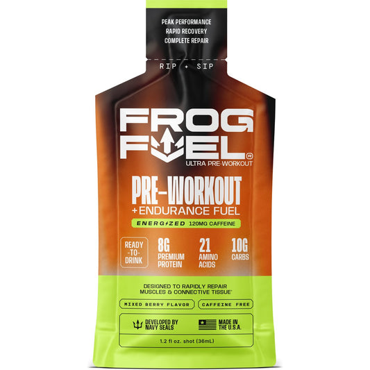 Frog Fuel Pre-Workout 8g Protein Power Shot - Mixed Berry