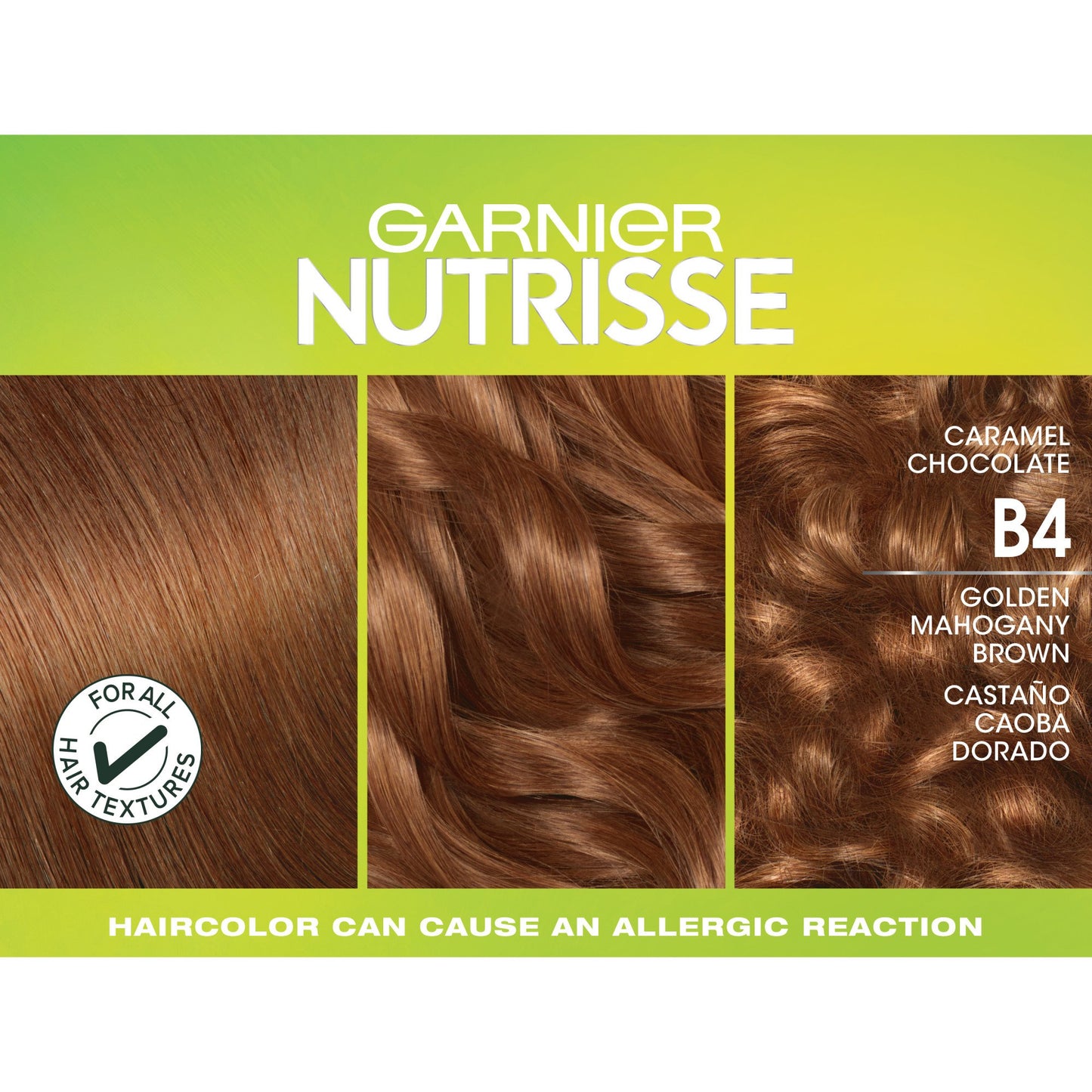 Garnier Nutrisse Ultra Color Nourishing Bold Permanent Hair Color Creme B4 Caramel Chocolate