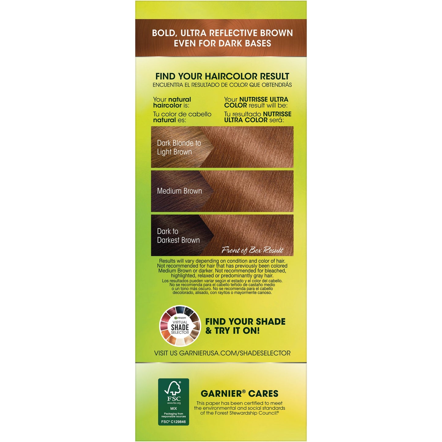Garnier Nutrisse Ultra Color Nourishing Bold Permanent Hair Color Creme B4 Caramel Chocolate