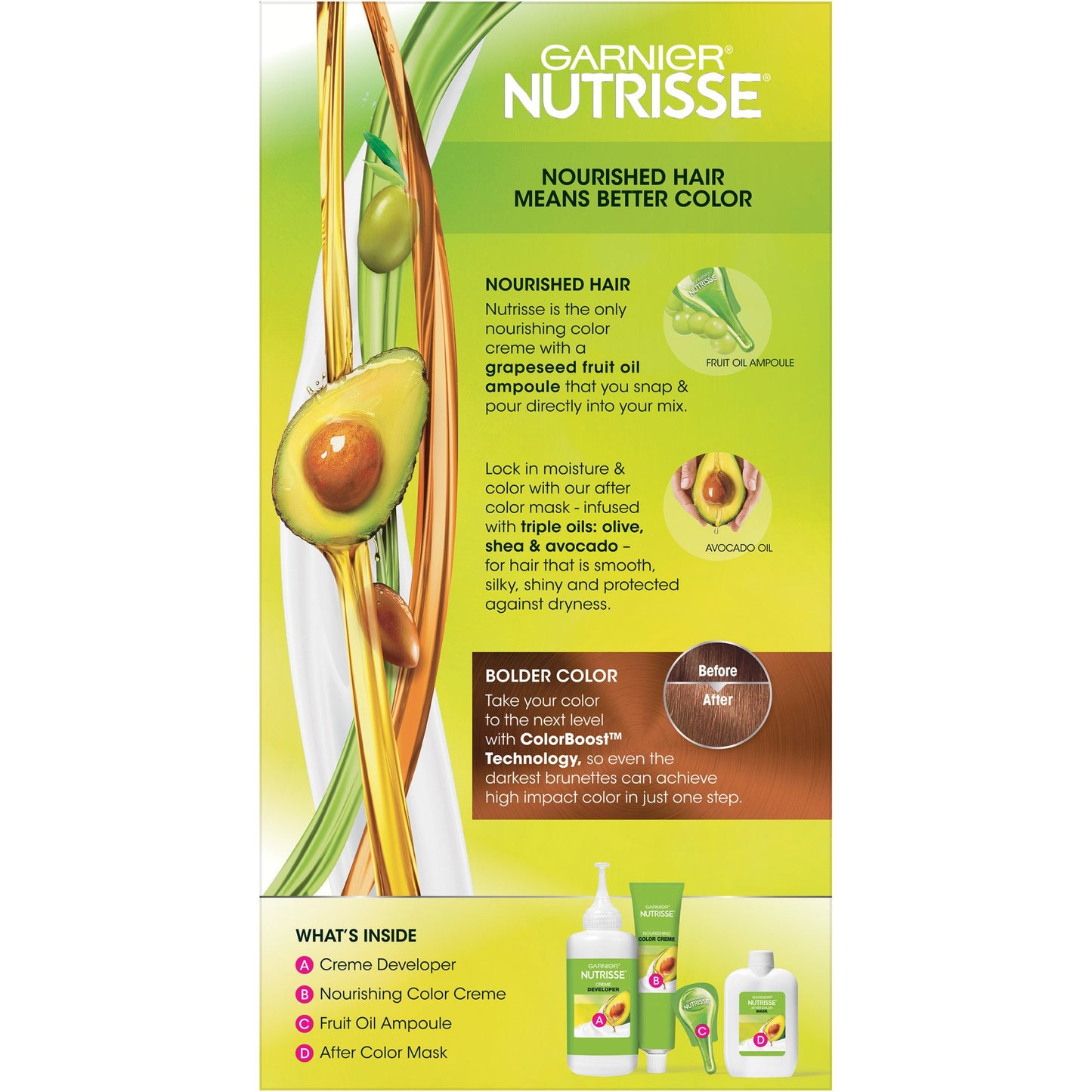Garnier Nutrisse Ultra Color Nourishing Bold Permanent Hair Color Creme B4 Caramel Chocolate