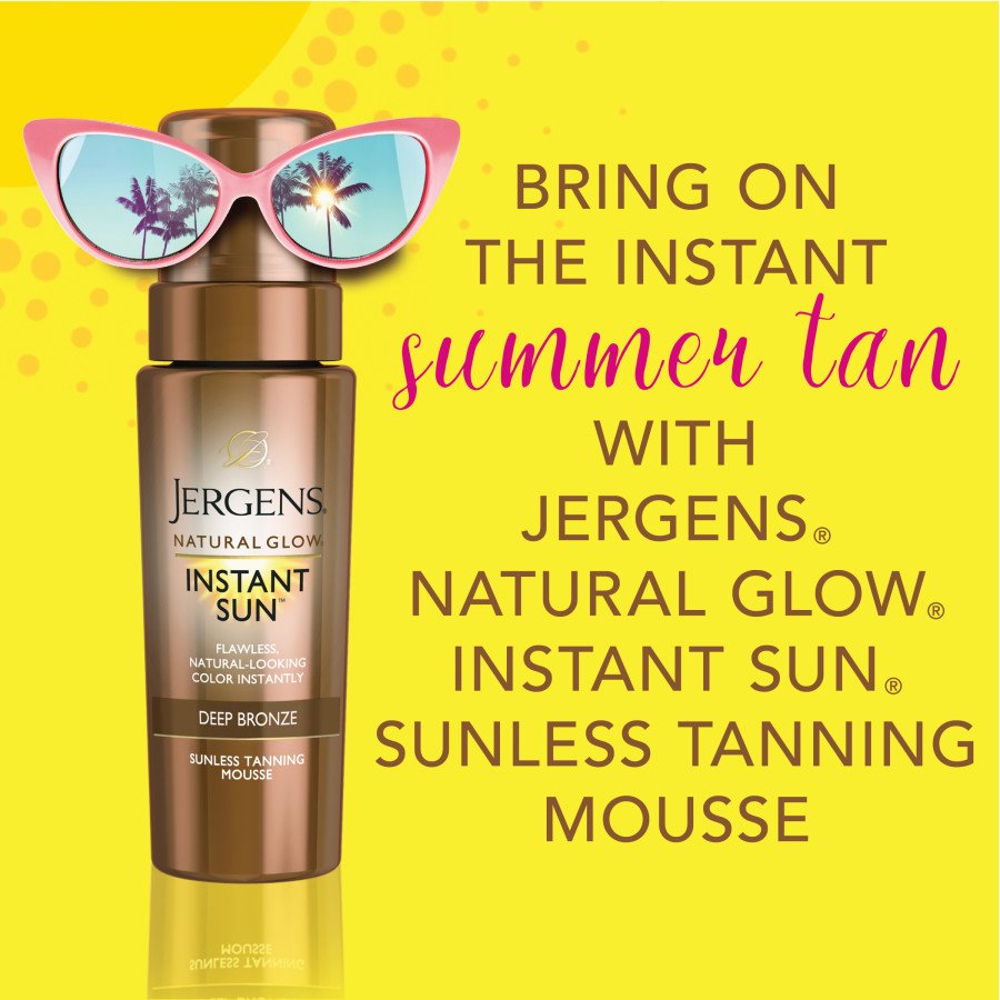 Jergens Natural Glow Instant Sun Deep Bronze Tanning Mousse